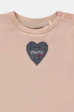 ESPRIT T-Shirt Mit Herz-Aufnäher, Bio-Baumwolle 5 ESPRIT T-Shirt Mit Herz-Aufnäher, Bio-Baumwolle -Esprit Geschäft 7230211005 696 25