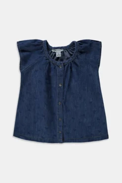 ESPRIT Ärmelloses Jeans-Kleid Aus Baumwoll-Mix