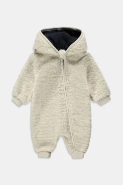 ESPRIT Overall Aus Kunstfell Mit Kapuze