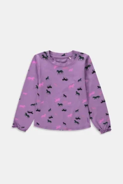 ESPRIT Longsleeve Mit Pferdeprint