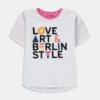 ESPRIT Baumwoll-T-Shirt Mit Positivem Print Auf Der Brust