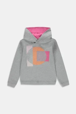 ESPRIT Baumwoll-Hoodie Mit Geometrischem Print Auf Der Brust