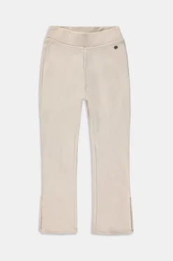 ESPRIT Gerippte Baumwoll-Leggings Mit Schlitzen