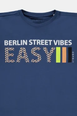 ESPRIT Baumwoll-T-Shirt Mit Positivem Print Auf Der Brust -Esprit Geschäft 7310161003 430 25