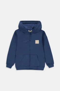 ESPRIT Zip-Hoodie Mit Aufgesetztem Logo