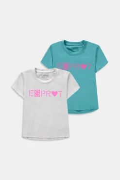 ESPRIT 2er-Pack T-Shirts Mit Logoprint