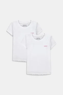 ESPRIT 2er-Pack T-Shirts Aus Baumwoll-Stretch