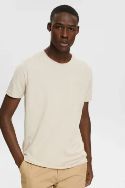 ESPRIT Recycelt: Meliertes Jersey-T-Shirt