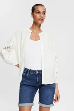 ESPRIT Jeans-Shorts Aus Bio-Baumwoll-Mix 12 ESPRIT Jeans-Shorts Aus Bio-Baumwoll-Mix -Esprit Geschäft 992EE1C309 902 13