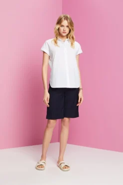 ESPRIT Hemdbluse Aus 100% Baumwolle -Esprit Geschäft 992EE1F318 100 15