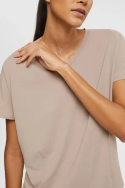 ESPRIT Active-T-Shirt Mit V-Ausschnitt Und E-DRY -Esprit Geschäft 992EI1K314 270 16