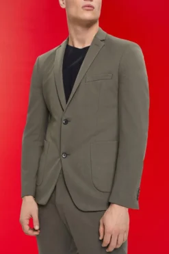 ESPRIT Einreihiger Piqué-Jersey-Blazer -Esprit Geschäft 992EO2G302 355 16