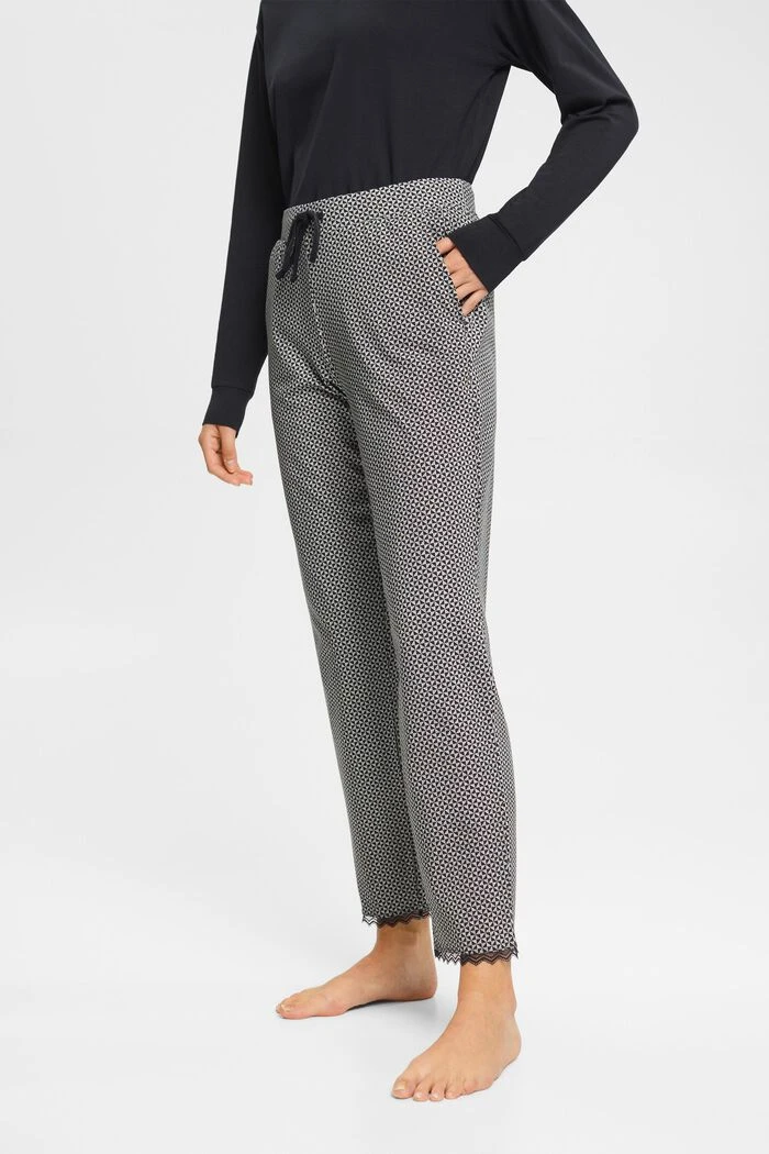 ESPRIT Jersey-Hose Mit Print Und Spitze 2 ESPRIT Jersey-Hose Mit Print Und Spitze – Bild 2