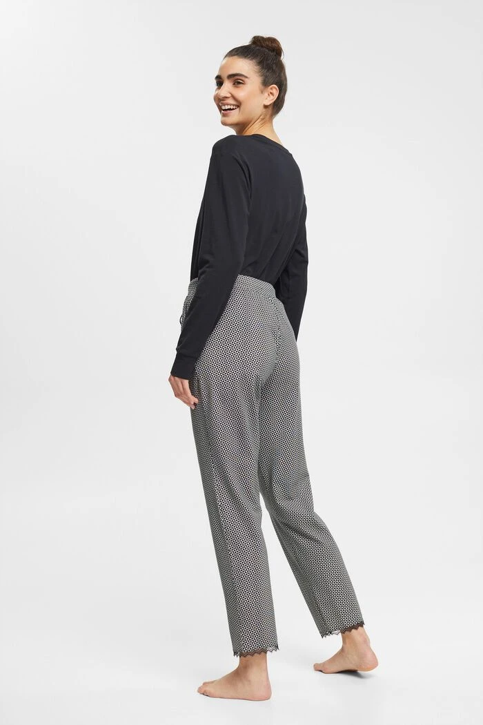 ESPRIT Jersey-Hose Mit Print Und Spitze 5 ESPRIT Jersey-Hose Mit Print Und Spitze – Bild 5