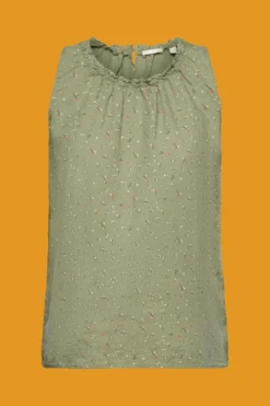 ESPRIT Ärmellose Leinenbluse Mit Floralem Print 11 ESPRIT Ärmellose Leinenbluse Mit Floralem Print -Esprit Geschäft 993CC1F301 348 20