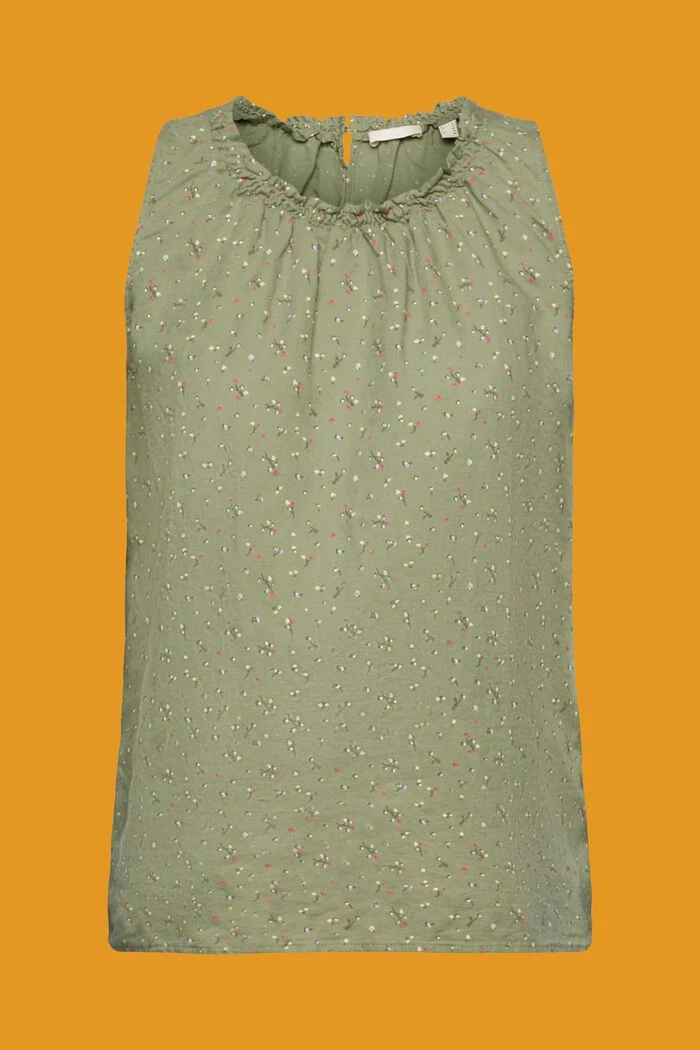 ESPRIT Ärmellose Leinenbluse Mit Floralem Print 6 ESPRIT Ärmellose Leinenbluse Mit Floralem Print – Bild 6