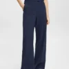 ESPRIT Mid-Rise-Hose Mit Weitem Bein