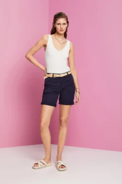 ESPRIT Shorts Mit Raffia-Flechtgürtel -Esprit Geschäft 993EE1C305 400 15