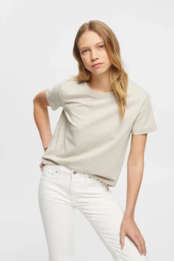ESPRIT Baumwoll-T-Shirt Mit Rundhalsausschnitt -Esprit Geschäft 993EE1K308 260 13