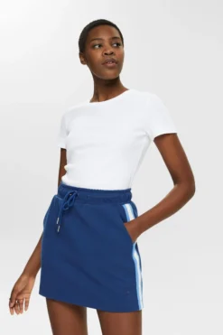 ESPRIT T-Shirt Mit Geripptem Rundhalsausschnitt