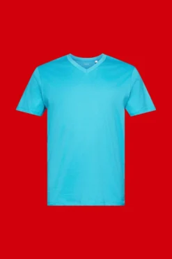 ESPRIT T-Shirt Aus Baumwolle Mit V-Ausschnitt, Slim Fit -Esprit Geschäft 993EE2K305 380 20