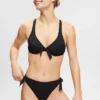 ESPRIT Strukturiertes Bikinioberteil Mit Knotendetail