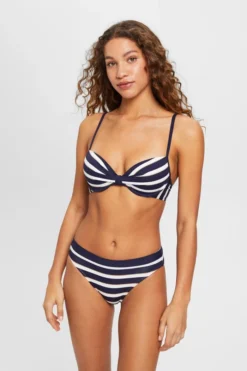 ESPRIT Bikini-Top Mit Wattierten Bügel-Cups Und Streifen