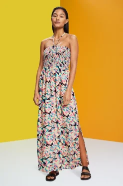 ESPRIT Gesmoktes Schlauchkleid In Maxilänge -Esprit Geschäft 993ER1A307 402 14