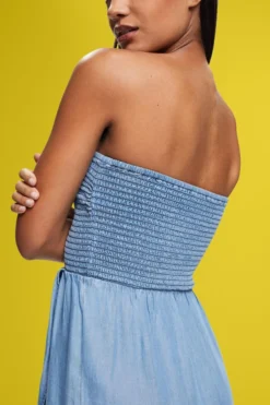 ESPRIT Gesmoktes Schlauchkleid In Denimoptik -Esprit Geschäft 993ER1A311 902 18