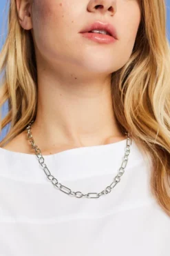 ESPRIT Halskette Aus Kettengliedern, Edelstahl -Esprit Geschäft ESNL23041LSI 090 37